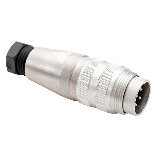 CONN PLUG MALE 6P SILV SLDR CUP