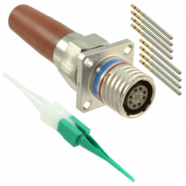 CONN RCPT FMALE 8POS GOLD CRIMP