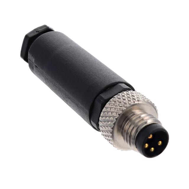 FIELD-WIRED CONN. M8 MALE STR 4-
