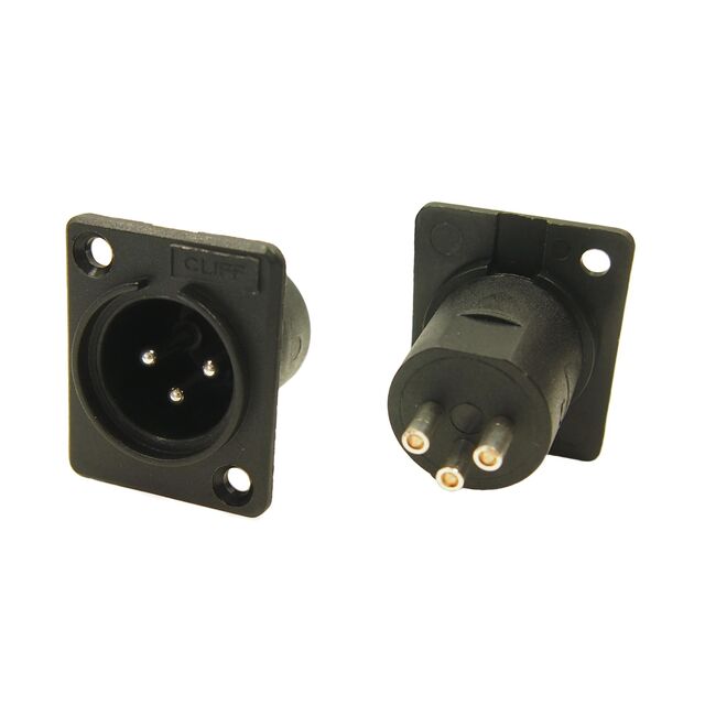 XLR SOCKET MALE 5A 3 PIN