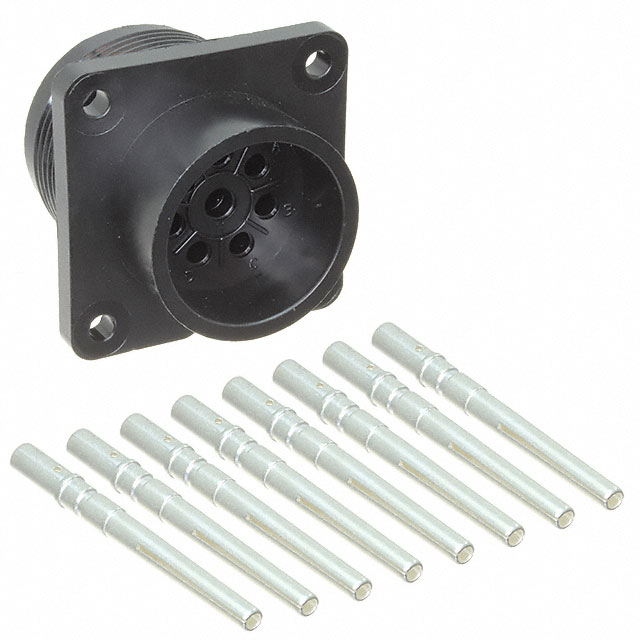 CONN RCPT FMALE 8P SILVER CRIMP