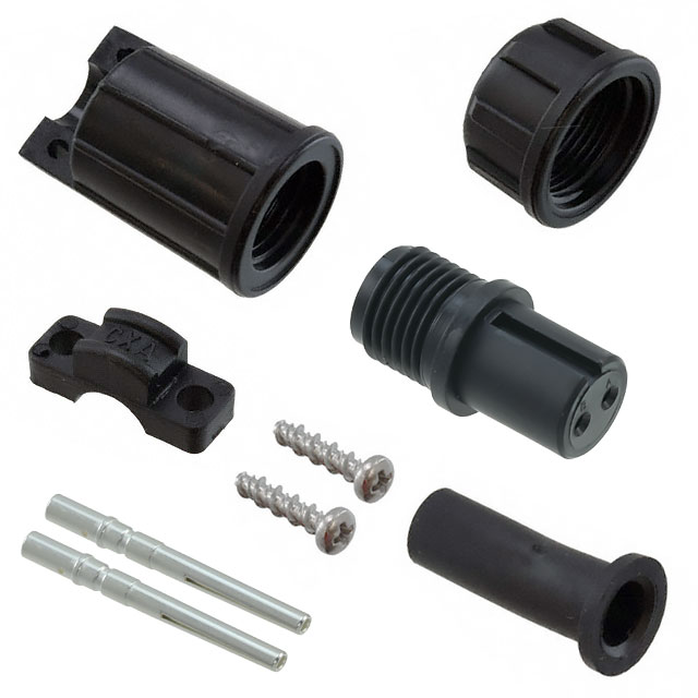 CONN PLUG FMALE 2P SILVER CRIMP