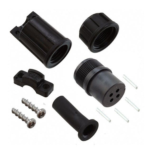 CONN PLUG FMALE 4P SILVER CRIMP