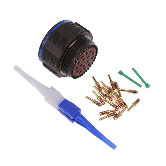 CONN PLUG MALE 16POS GOLD CRIMP
