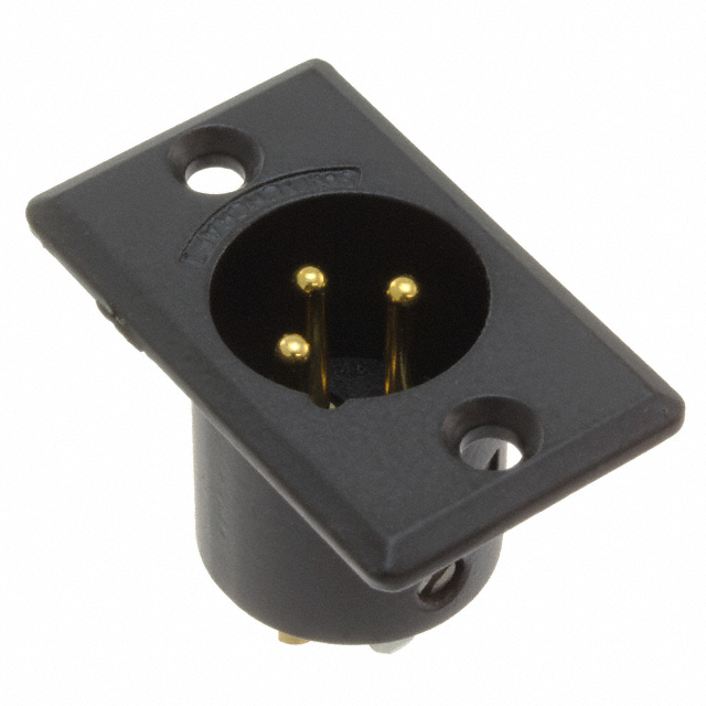 CONN RCPT MALE XLR 3P SOLDER CUP