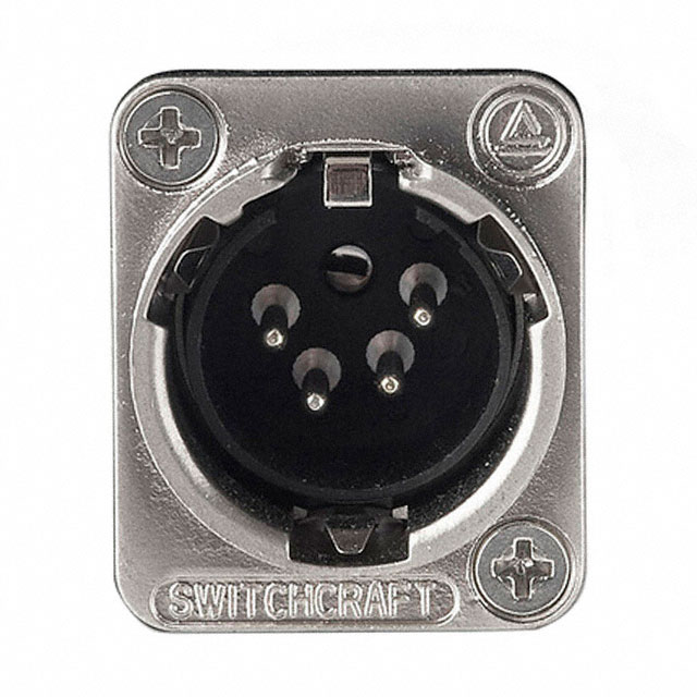 CONN RCPT MALE XLR 4P SOLDER CUP