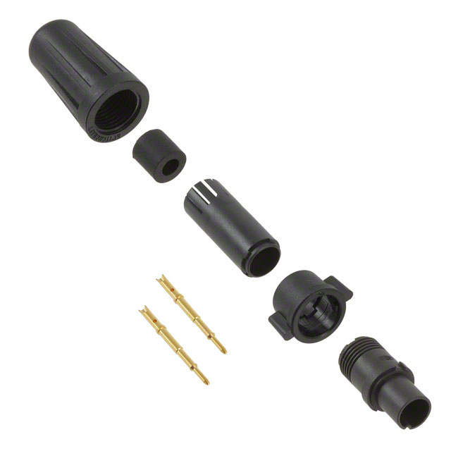 CONN PLUG MALE 2POS GOLD CRIMP