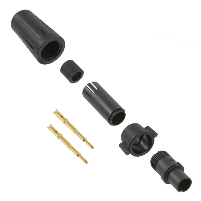 CONN PLUG MALE 2POS GOLD CRIMP