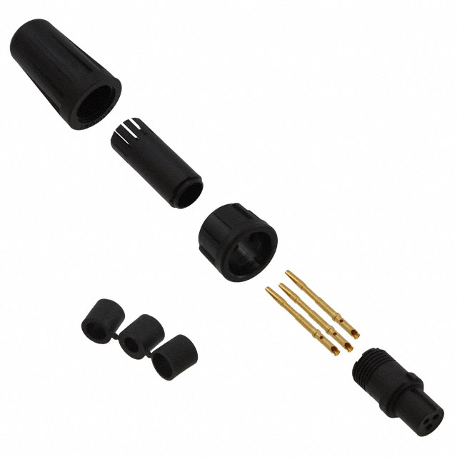 CONN PLUG FMALE 3POS GOLD CRIMP