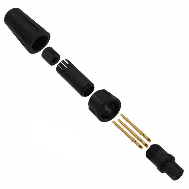 CONN PLUG FMALE 3POS GOLD CRIMP