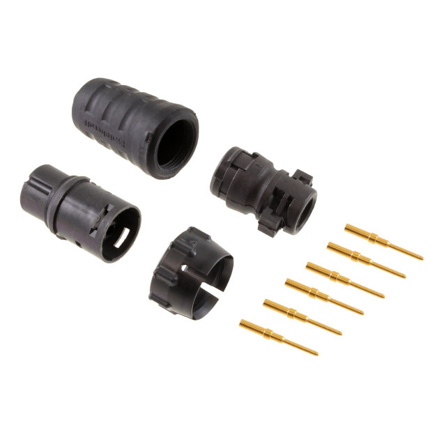 CONN PLUG MALE 6POS GOLD CRIMP