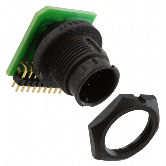 CONN RCPT MALE 10POS GOLD SOLDER