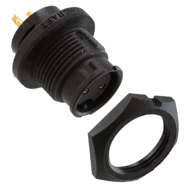 CONN RCPT FMALE 2P GOLD SLDR CUP