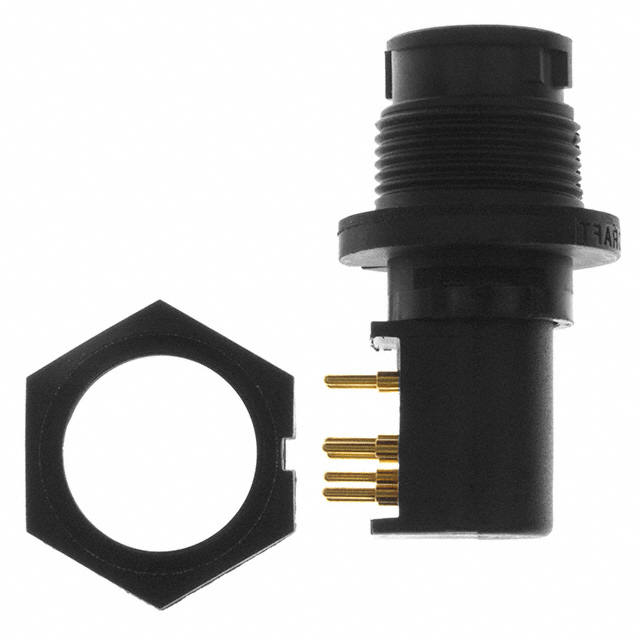CONN RCPT MALE 8POS GOLD SOLDER