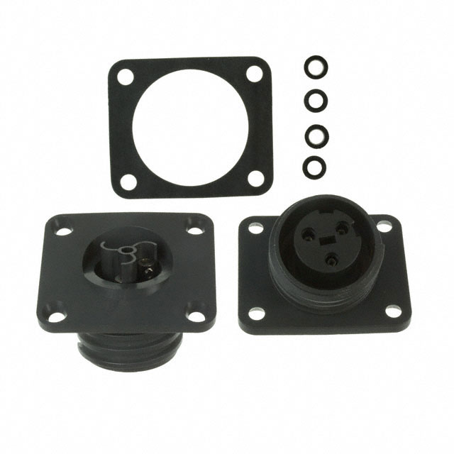 CONN RCPT FMALE 3P NICKEL SCREW
