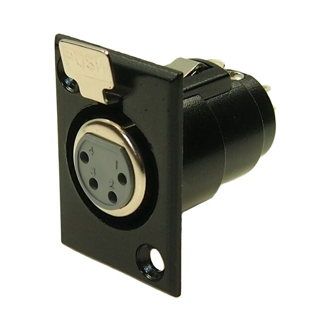 XLR 4ACF/BM BLK FEMALE