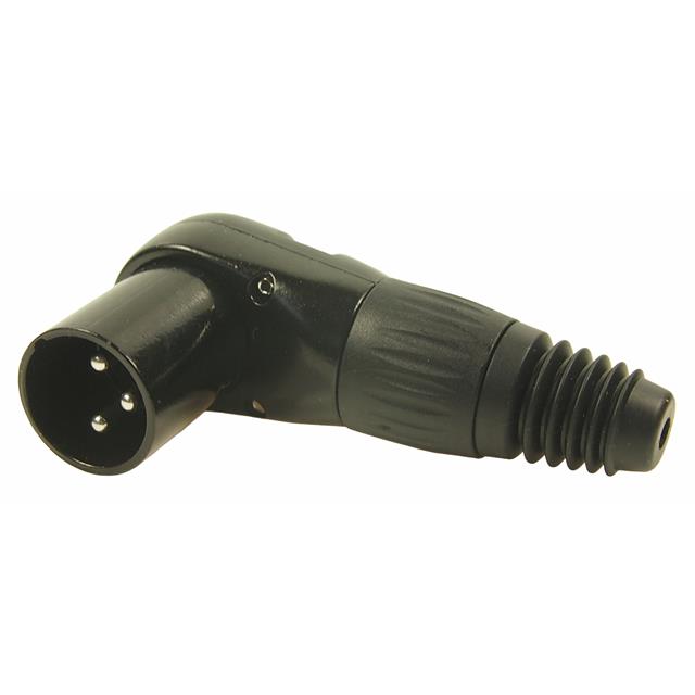 RAMP 3P XLR MALE PLUG BLACK