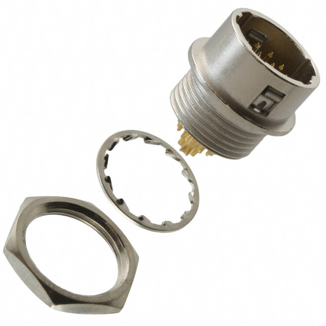 CONN RCPT MALE 12P GOLD SLDR CUP