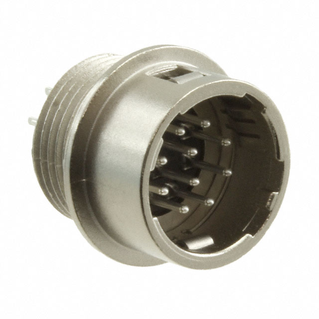 CONN RCPT MALE 10P SILVER SOLDER
