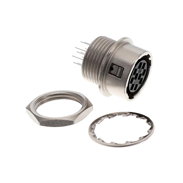CONN 10POS FEM THRU HOLE SILVER