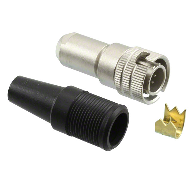 CONN PLUG MALE 6P SILV SLDR CUP