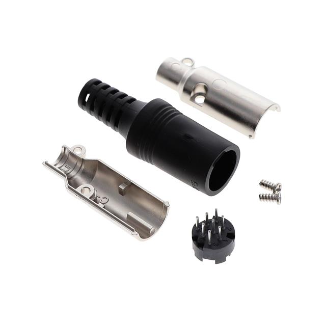 CONN PLUG MALE 8POS SOLDER CUP