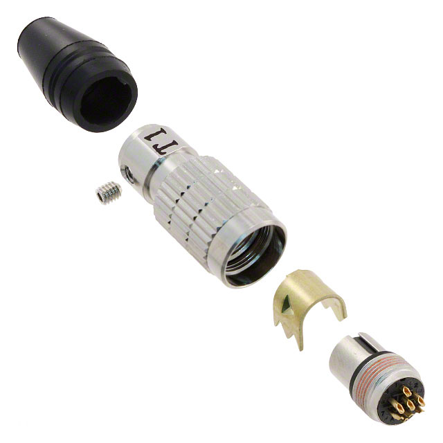 CONN PLUG FMALE 8P GOLD SLDR CUP