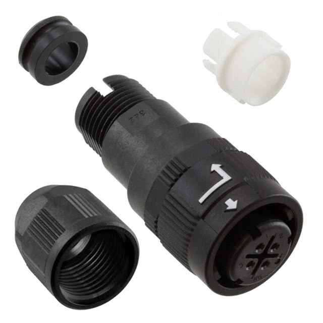 CONN PLUG FMALE 4P SOLDER CUP