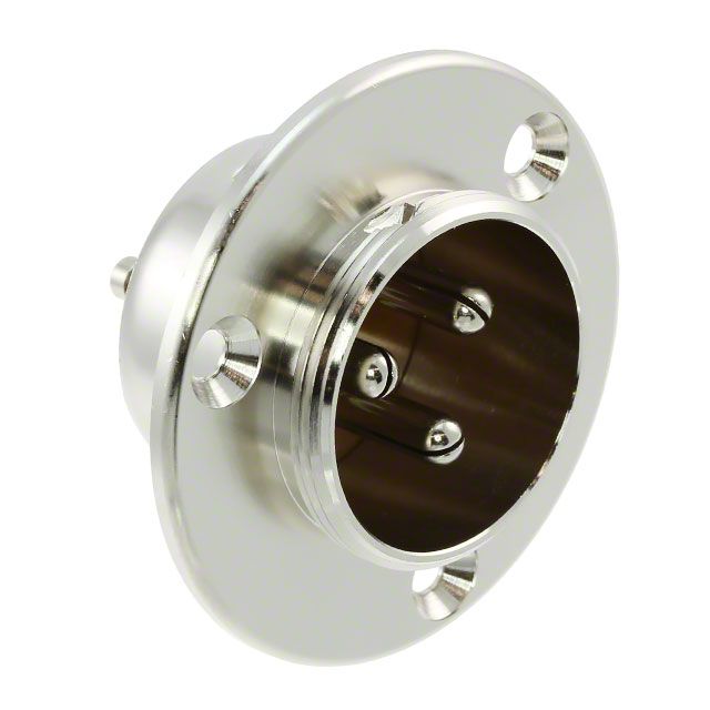 CONN RCPT MALE 3P SOLDER CUP