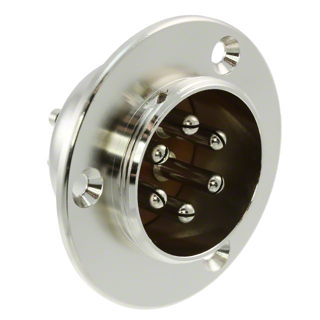 CONN RCPT MALE 6P SOLDER CUP