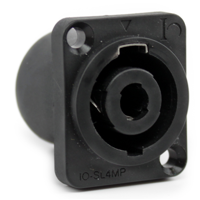 CONN RCPT MALE 4POS SILVER SLDR