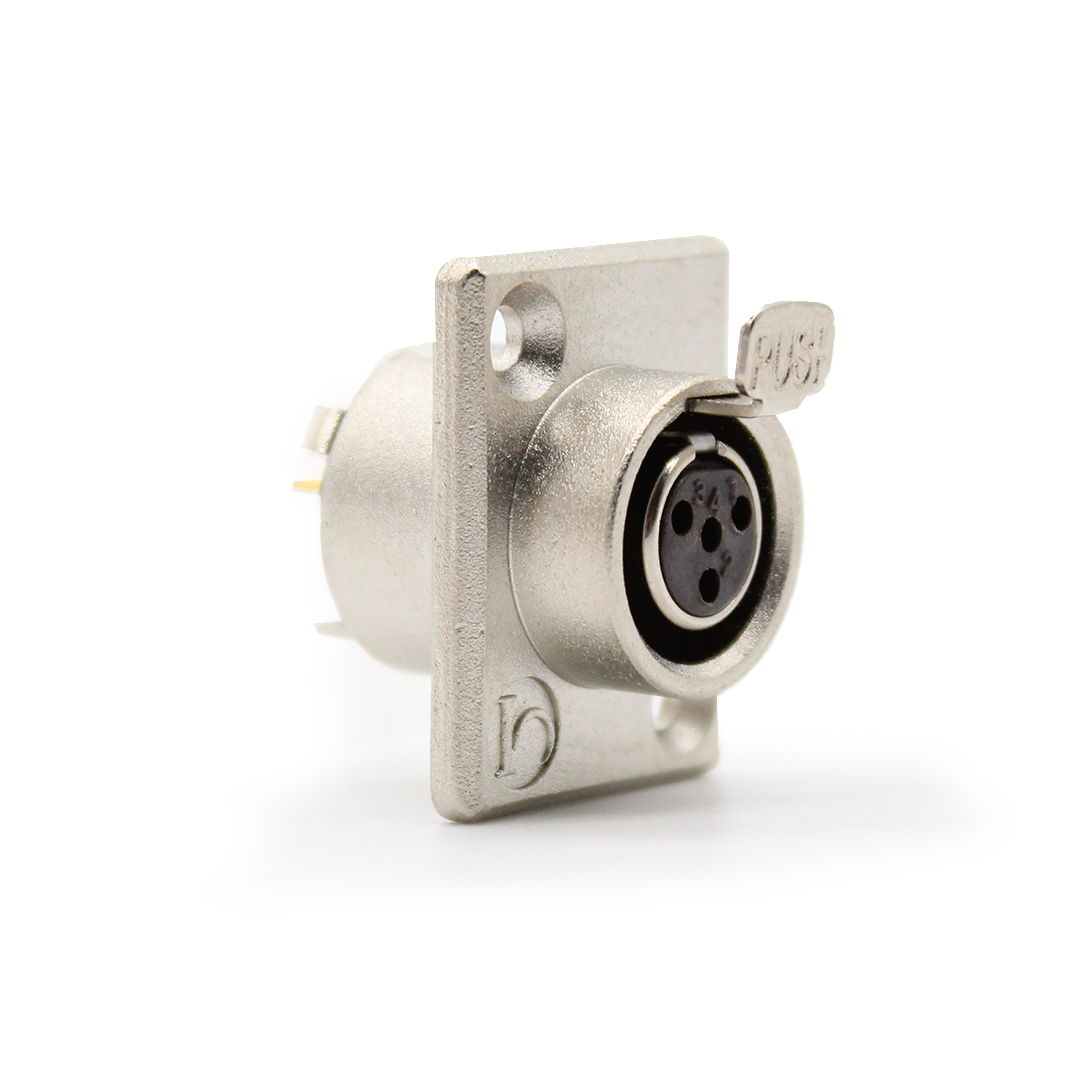 CONN PLUG FMALE MINI XLR 4P SLDR