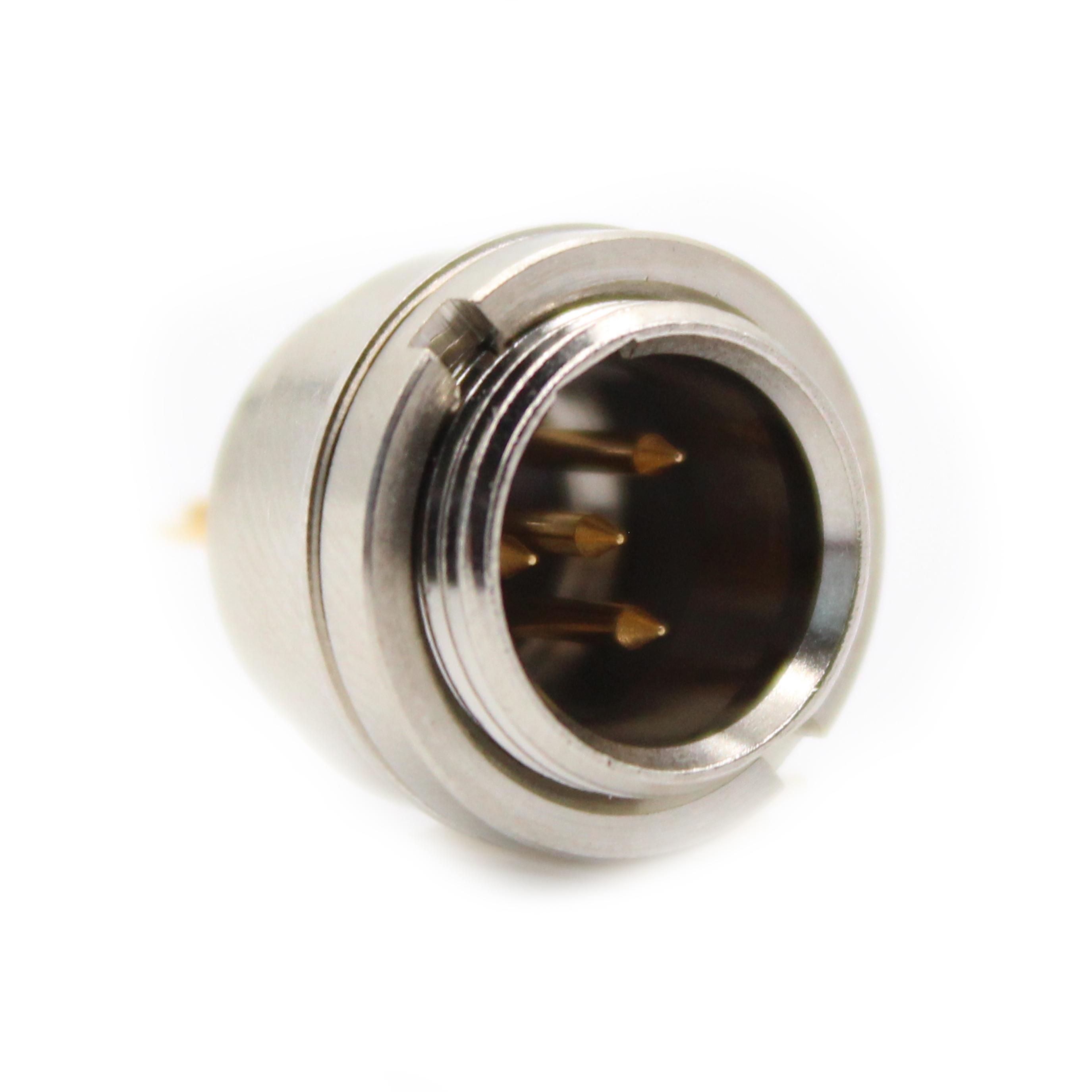 CONN RCPT MALE MINI XLR 4POS SLD