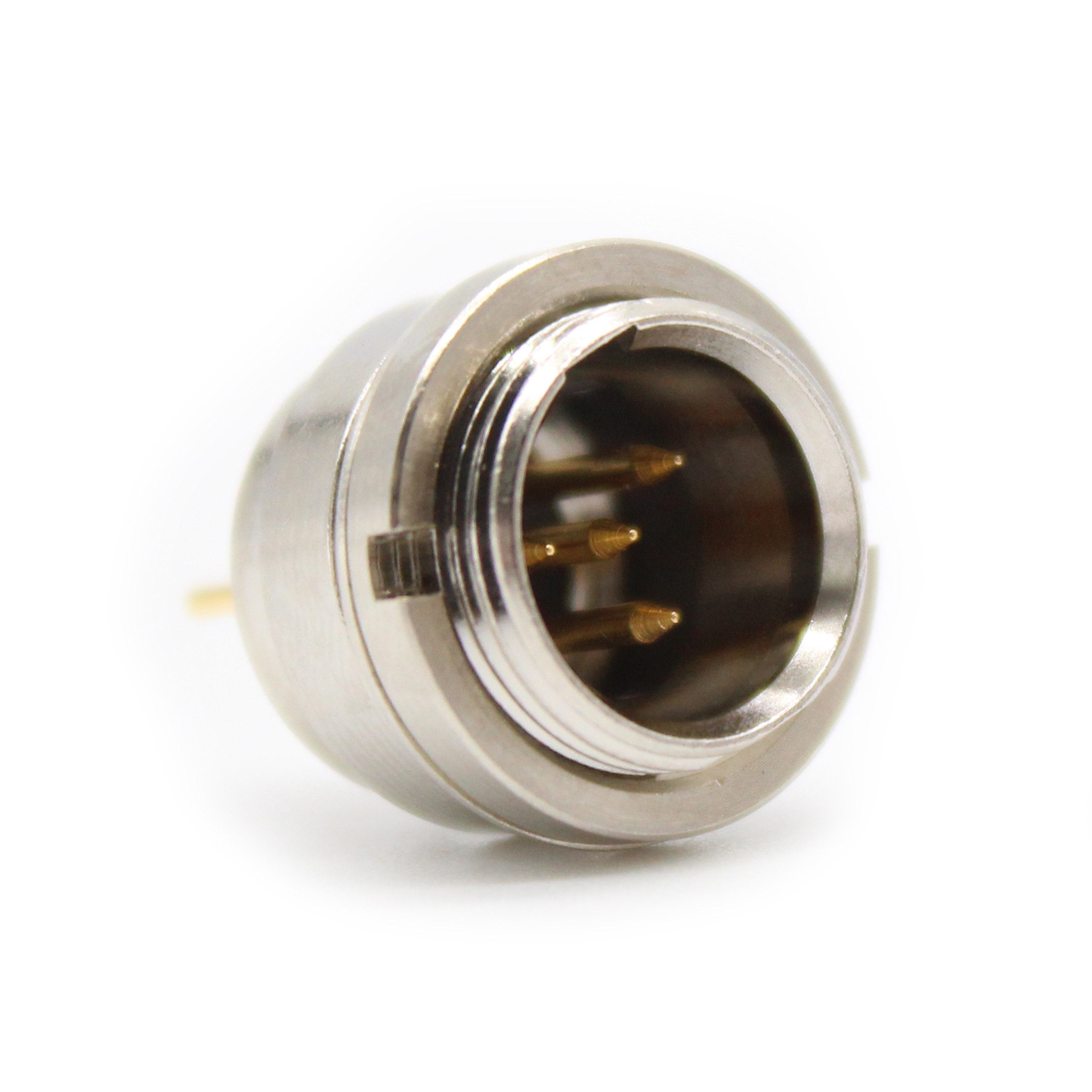 CONN RCPT MALE MINI XLR 4POS SLD