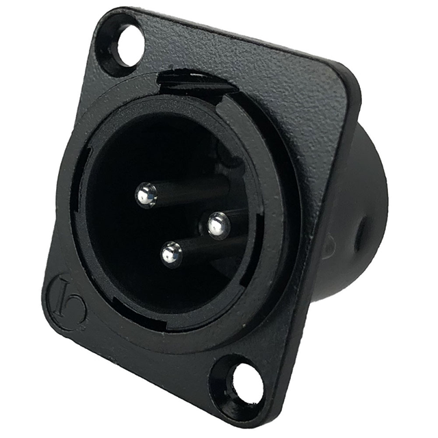 CONN RCPT MALE XLR 3P SOLDER CUP