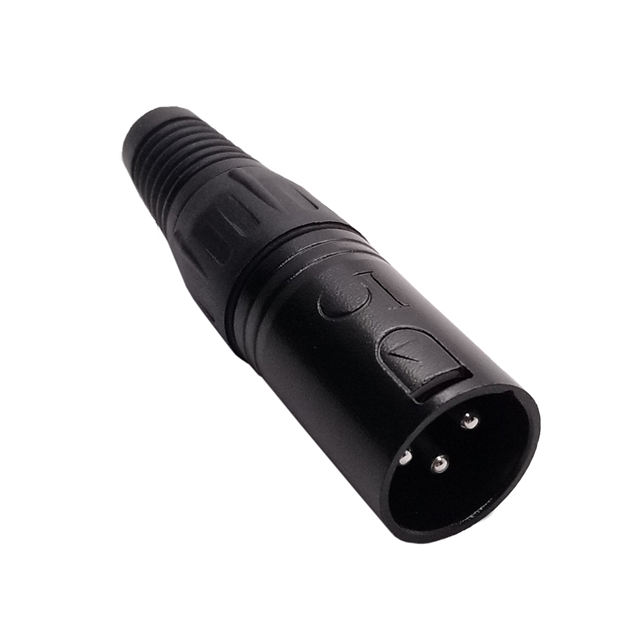CONN RCPT MALE XLR 3POS SILVER