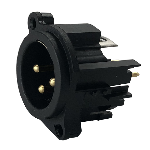 CONN RCPT MALE XLR 3POS SOLDER
