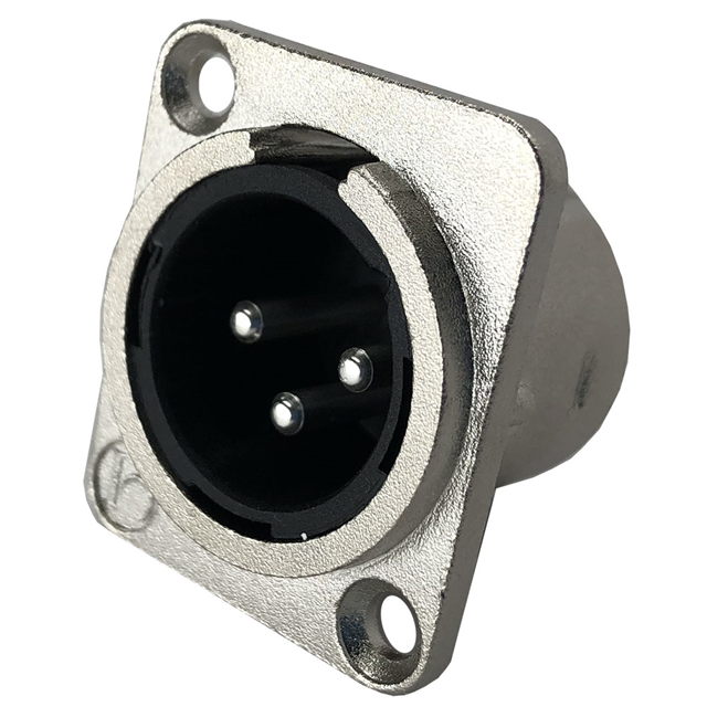 CONN RCPT MALE XLR 3P SOLDER CUP