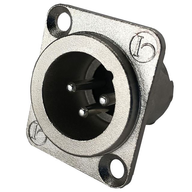 CONN RCPT MALE XLR 3P SOLDER CUP