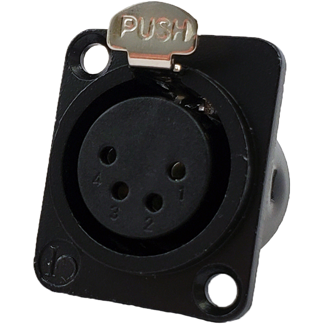 JL SERIES,4 PIN XLR FEMALE RECEP