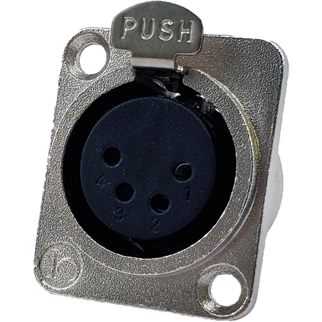 JL SERIES,4 PIN XLR FEMALE RECEP