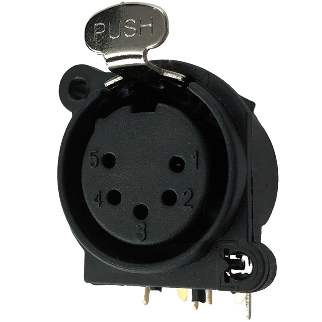 CONN RCPT FMALE XLR 5POS SOLDER