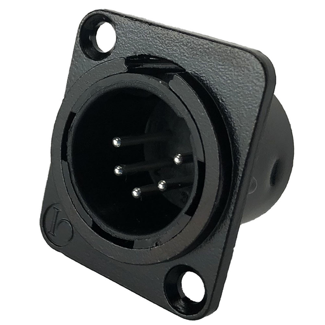 CONN RCPT MALE XLR 5P SOLDER CUP