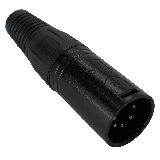 CONN RCPT MALE XLR 5POS GOLD