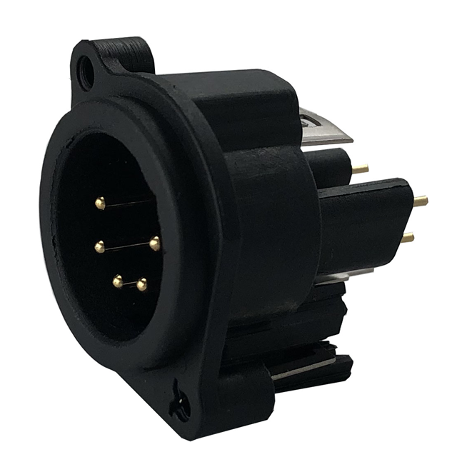 CONN RCPT MALE XLR 5POS SOLDER