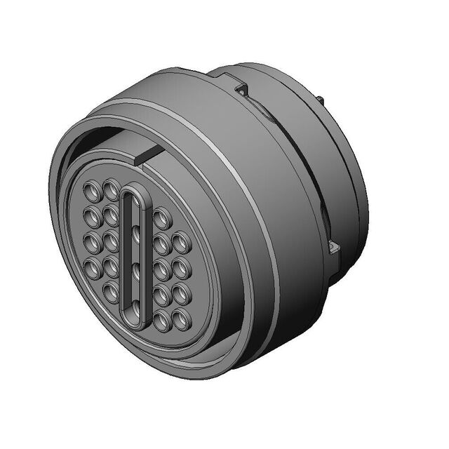 CONN PLUG FMALE 22P SOLDER CUP