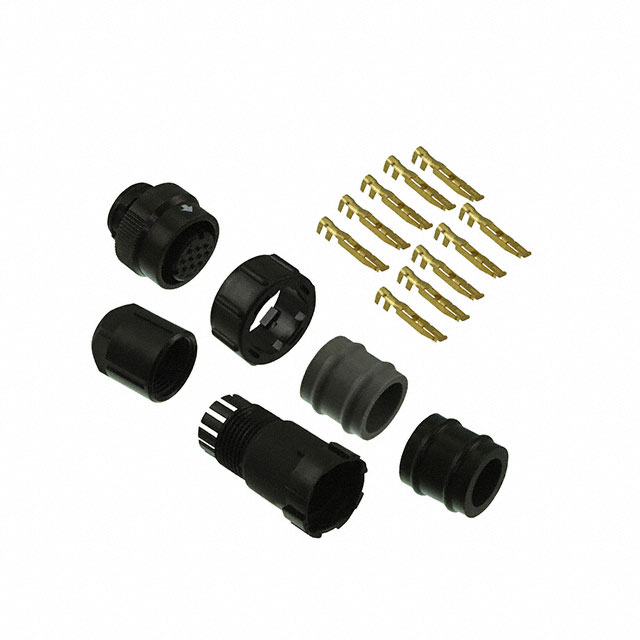CONN PLUG FMALE 10POS GOLD CRIMP