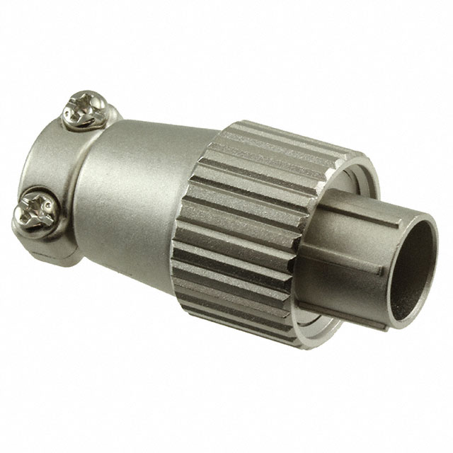 CONN PLUG MALE 5P SILV SLDR CUP