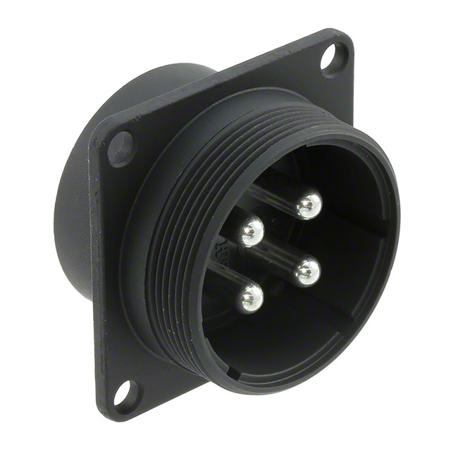 CONN RCPT MALE 4P SILV SLDR CUP