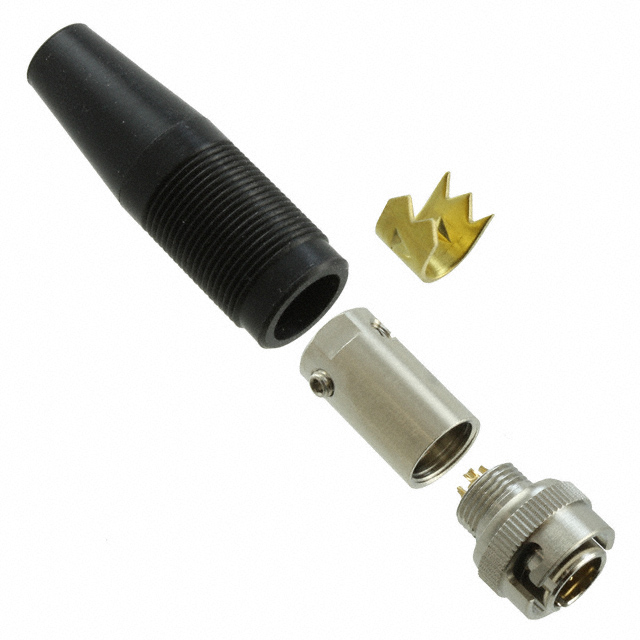 CONN PLUG MALE 4P GOLD SLDR CUP